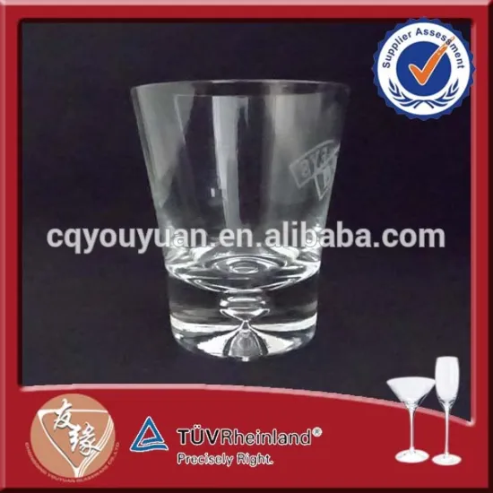 wholesale bubble glass cup for whisky