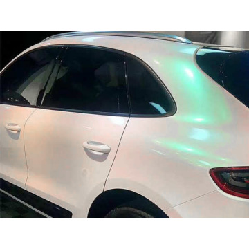 chameleon shining fantasy white car wrap vinyl