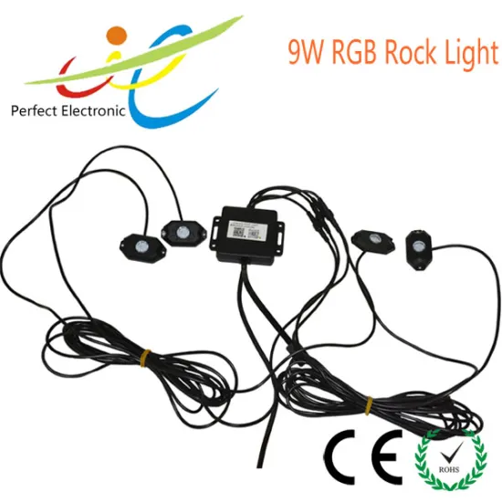 8PCS CREE LED Lights Led Rock Light RGB Bluetooth control 16 million Colors IP 68 Under Off Road Truck SUV ATV