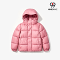 Cappotto trapuntato orizzontale con cappuccio per bambini