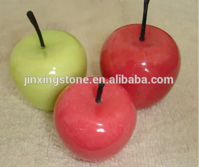 apple paperweight /factory outlet Marble APPLE Paperweight Red art Delicious design/Desktop Gift