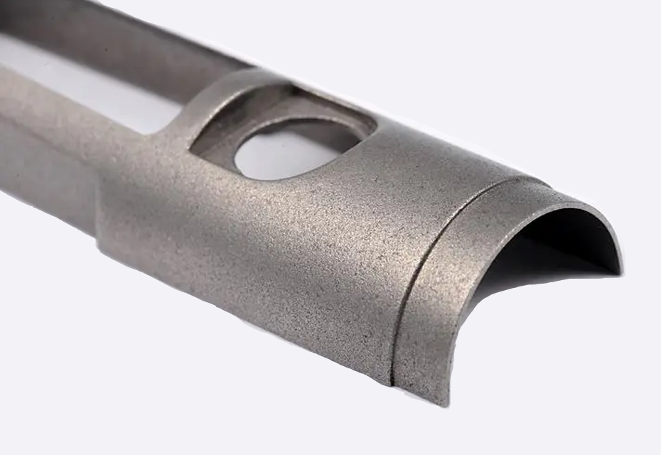 Sandblasted surface details