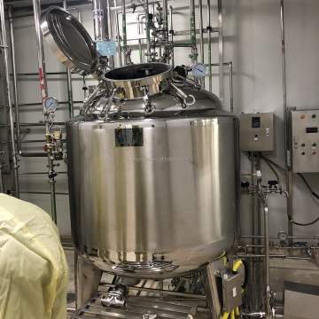 Electric Heating SS304 Food Beverage Steam Jacketed Mixing Tank with Agitator