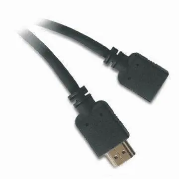HDMI A Male to HDMI A Female with Gold Plated Connector