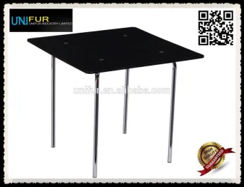 2015 new design MDF top kid table cheap with PC legs