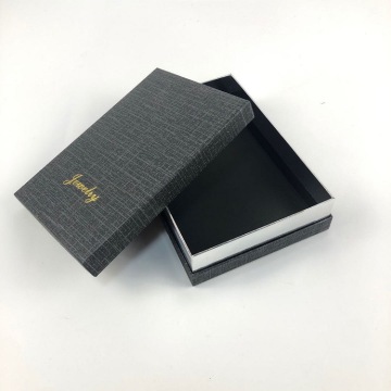 Cajas de regalo negras personalizadas con tapa