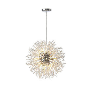 Lampada artistica del dente di leone personalizzata: decorazione sospesa moderna per soggiorno e ristorante