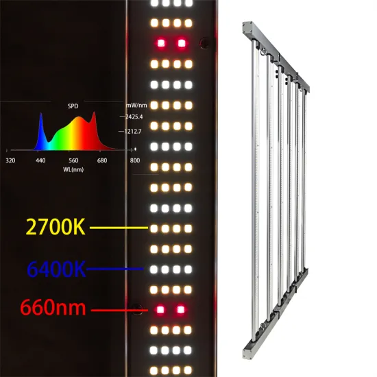 Foldable Dimmable Full Spectrum 640W lm301b lm301h Horticultural LED Grow Light Bar