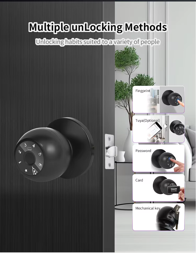8 smart knob door lock