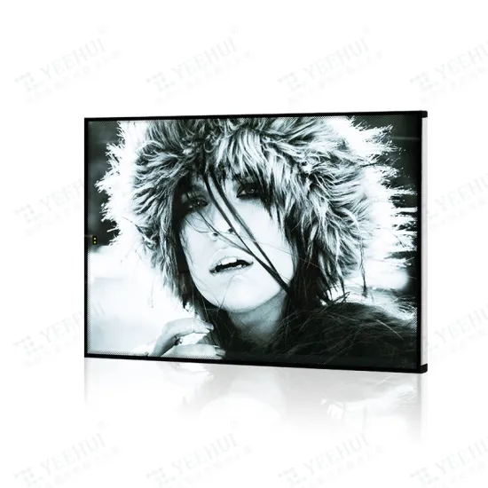 Factory Direct LED Magic Mirror Light Box Billboard Wall-Mounted Tempered Glass Laser Induction Light Guide Plate