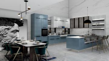 Oulin modern design kitchen cabinet colors ideas 2020