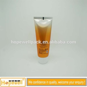 Cosmetic tube facial cleanser Laminated tube packaging with stand up cap, aluminum squeeze package laminated tube