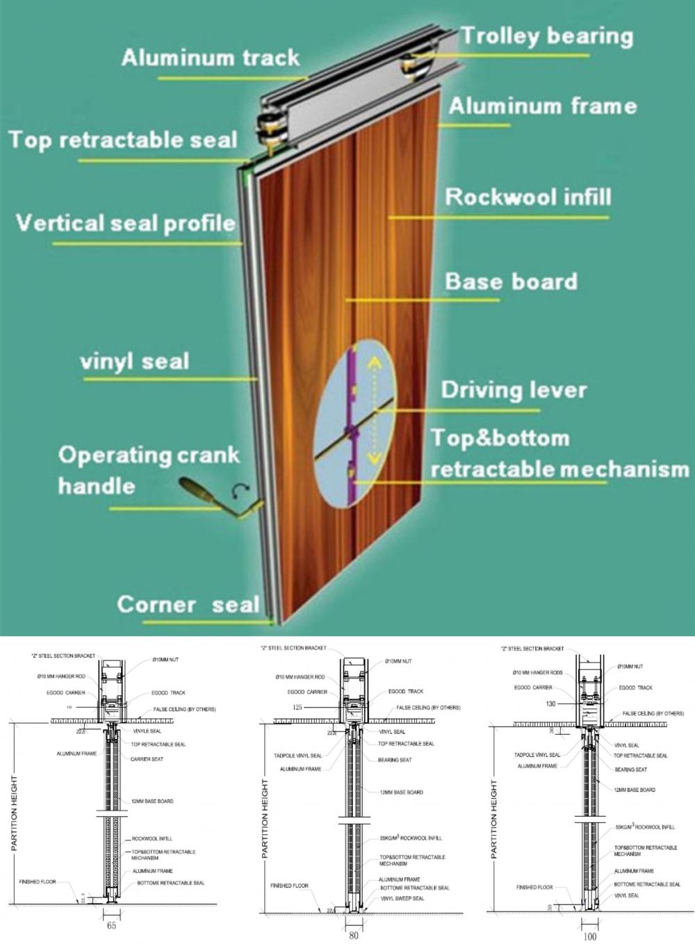 Accordion Wall Portable Partition Wall Panel Accordion Partiiton Door ...