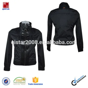 Fashion Spring Women Nylon and Pu Leather Jackets