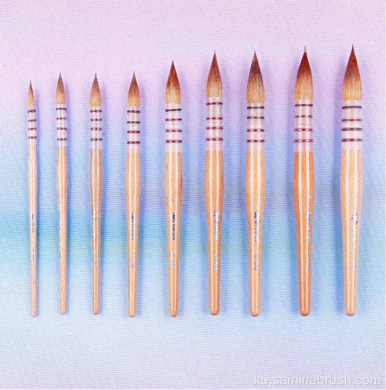 Brushesên porên kolinsky yên bilind Grade 45RSQ