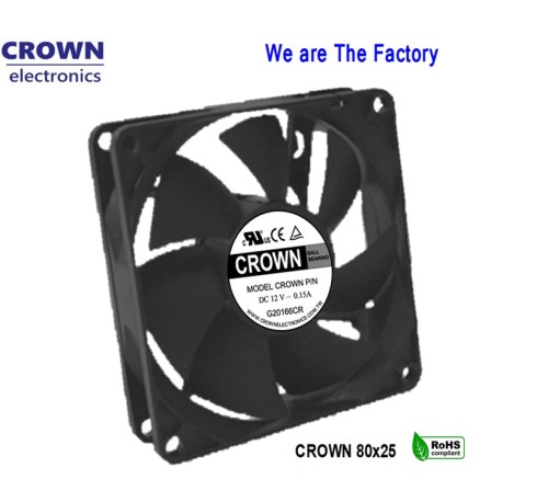 80x25 Server DC Fan H7 Προστασία