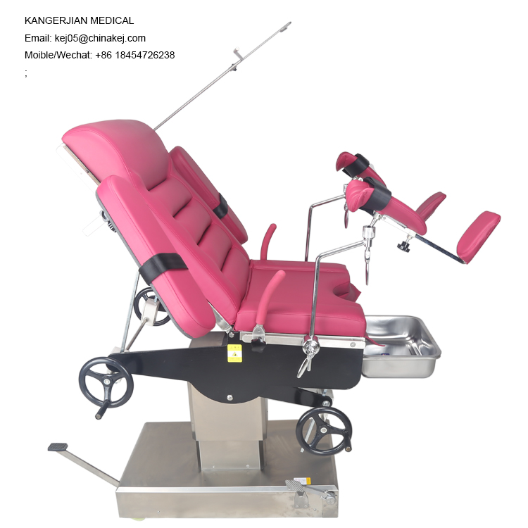 Gynecolohical examining table manual wheels