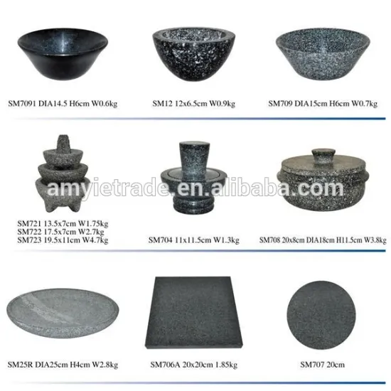Stone Bowl, Granite Mortar With Pestle, Stone Chopping Board