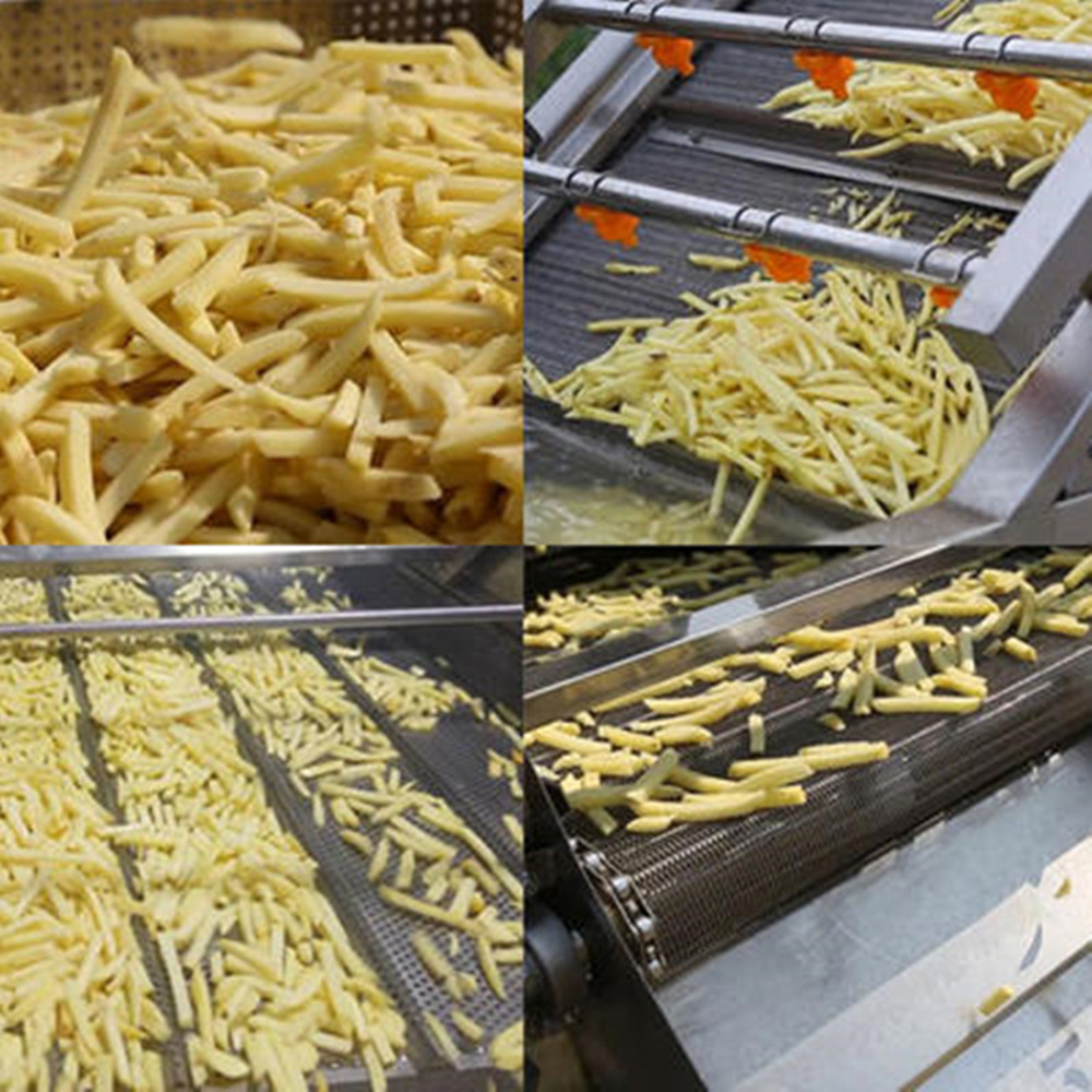 IQF Fresh Fries Fress Fluidized Belt Tunnel морозильник