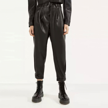 Autumn Wide Long Pu Pants