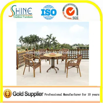 C686 Made in China Alibaba Furniture Rattan Tables and Chairs Bistro Set
