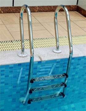 Svadon 3 steps two armrest swimming pool ladder