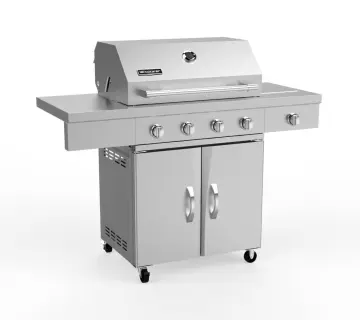 4 Infrared Burners with Side Burner Gas Grill