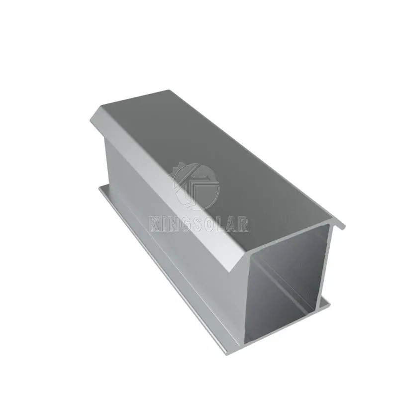 Black and Silver Rail Aluminum for Solar Panel Mounting System