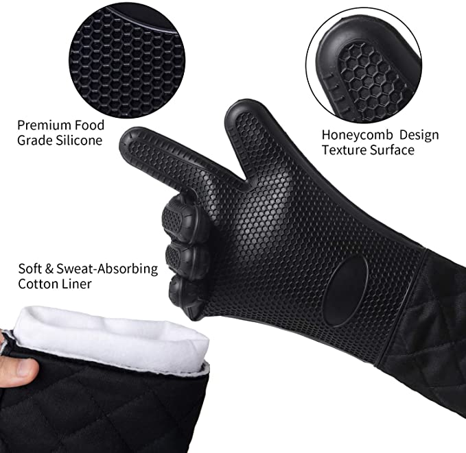 Heat Resistant Silicone Bbq Gloves