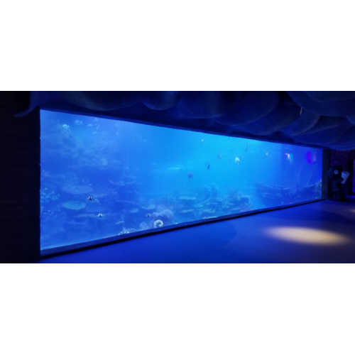 Placa espessa de acrílico transparente para aquário de peixe