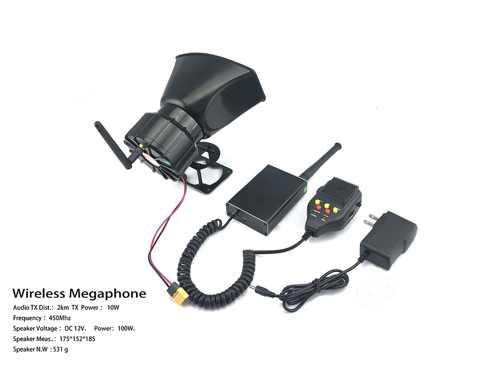 Wireless Megaphone For UVA Drones