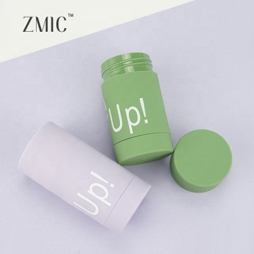 Colorful Rubber Finish Plastic Deodorant Stick Containers