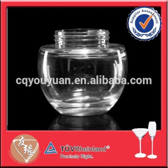 Certificated round 12oz glass bottles for face care