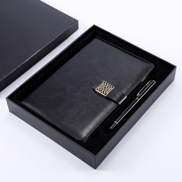 Custom PU Leather A5 Notebook with Logo Printing