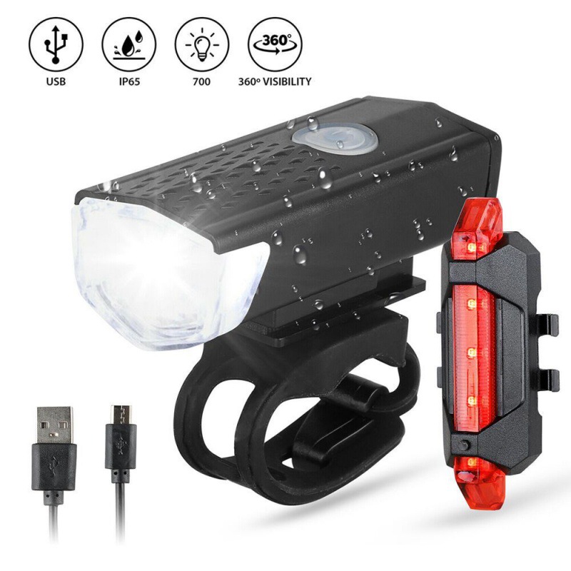 Bicycle Tail Light USB Rechargeable Mini Bike Light