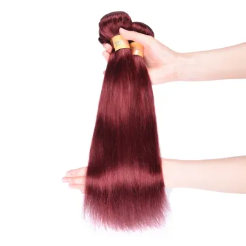 Unprocessed Malaysian Human Hair Supplier 33# Straight Wave Double Drawn Malaysian Hair