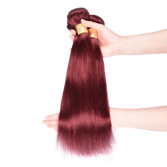 Unprocessed Malaysian Human Hair Supplier 33# Straight Wave Double Drawn Malaysian Hair