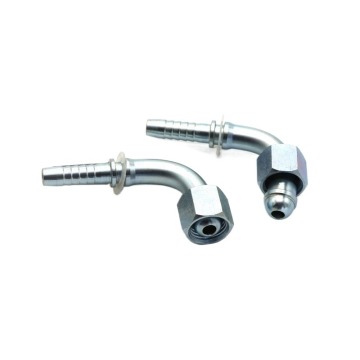 Reusable 90 Degree Elbow Spherical Seal Hydraulic Female Hose Fitting 20191
