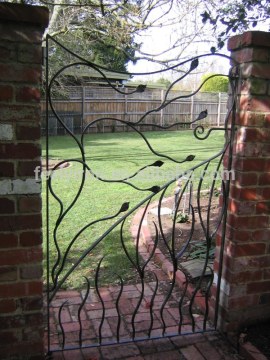 Decorative metal garden iron gate FG-096