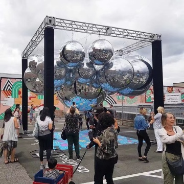 Outdoor Inflatable Disco Ball: 0.5m, 1m, 5m Sizes in Silver and Gold
