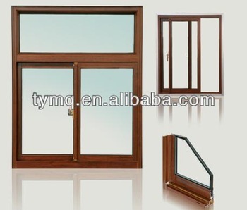 Wooden Grain Aluminum Sliding Window