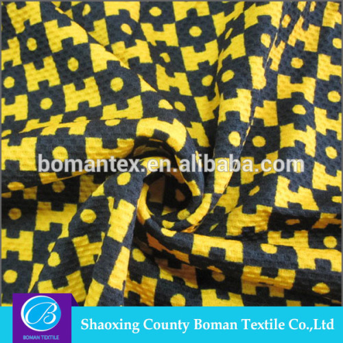 ShaoXing boman 2016 Fashion textile 4 # printed quilted fabric