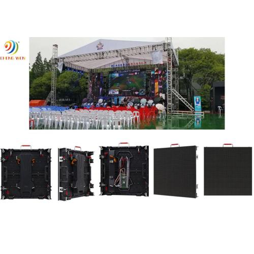 LED de escenario al aire libre P3.91 500 mm*500 mm de alquiler de pared de pantalla