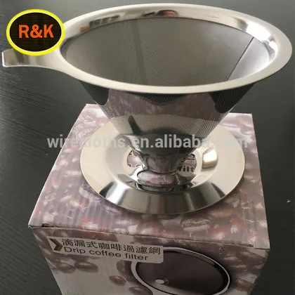 Stainless steel pour over coffee filter mesh
Stainless steel pour over coffee  filter mesh