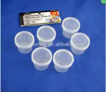 Reusable clear plastic salad cups for family use, disposable clear cups