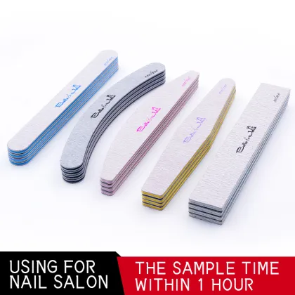 Trendy Things Salon Nail File, Halfmoon, Washable, Professional Nail File, Leaf Style