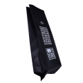 High-end 5 lb matt svart kaffepose med ventil