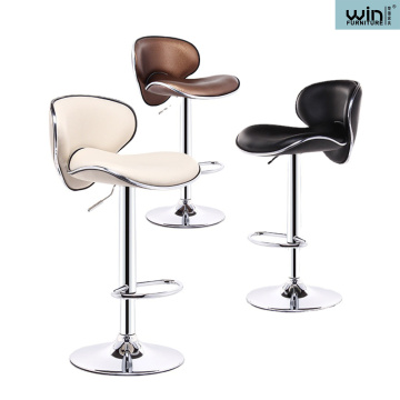 Modern Bar Stool Stainless Steel Legs