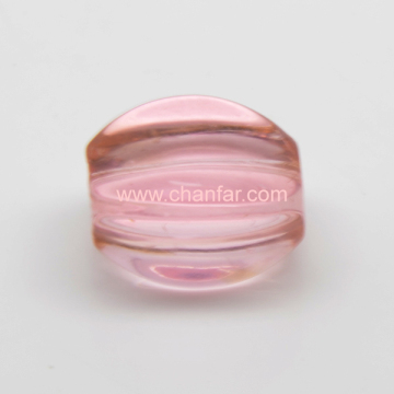 Pink Ball Drilled Hole Pendant Crystal Beads