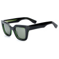 Men Black Acetate Sunglasses
